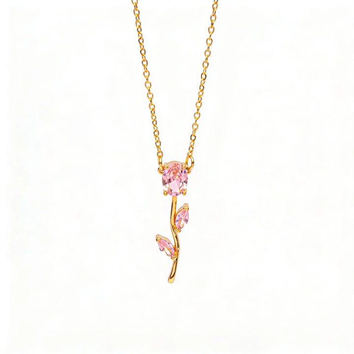 Velisse Drop Earrings &amp; Necklace set - Pink | Salty