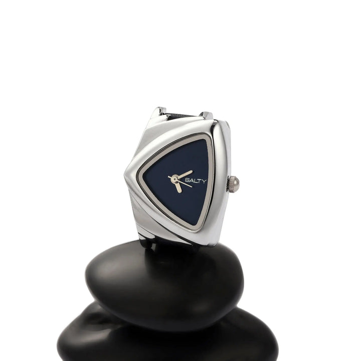 Velvet Curve Ring Watch - Blue | Salty