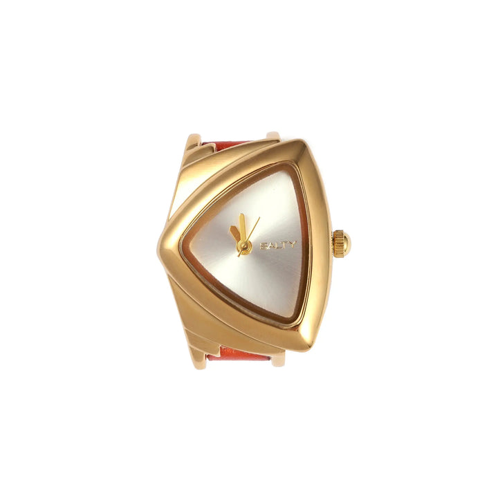 Velvet Curve Ring Watch - Brown | Salty