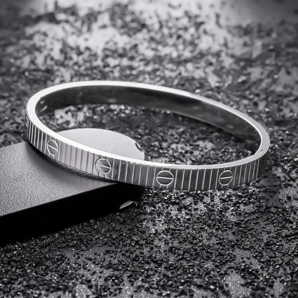 Vertex Screw Bangle Bracelet