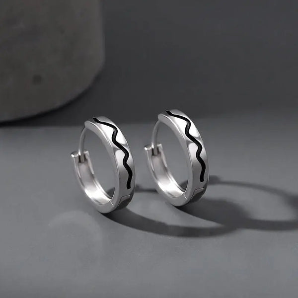Vervain Silver Hoop