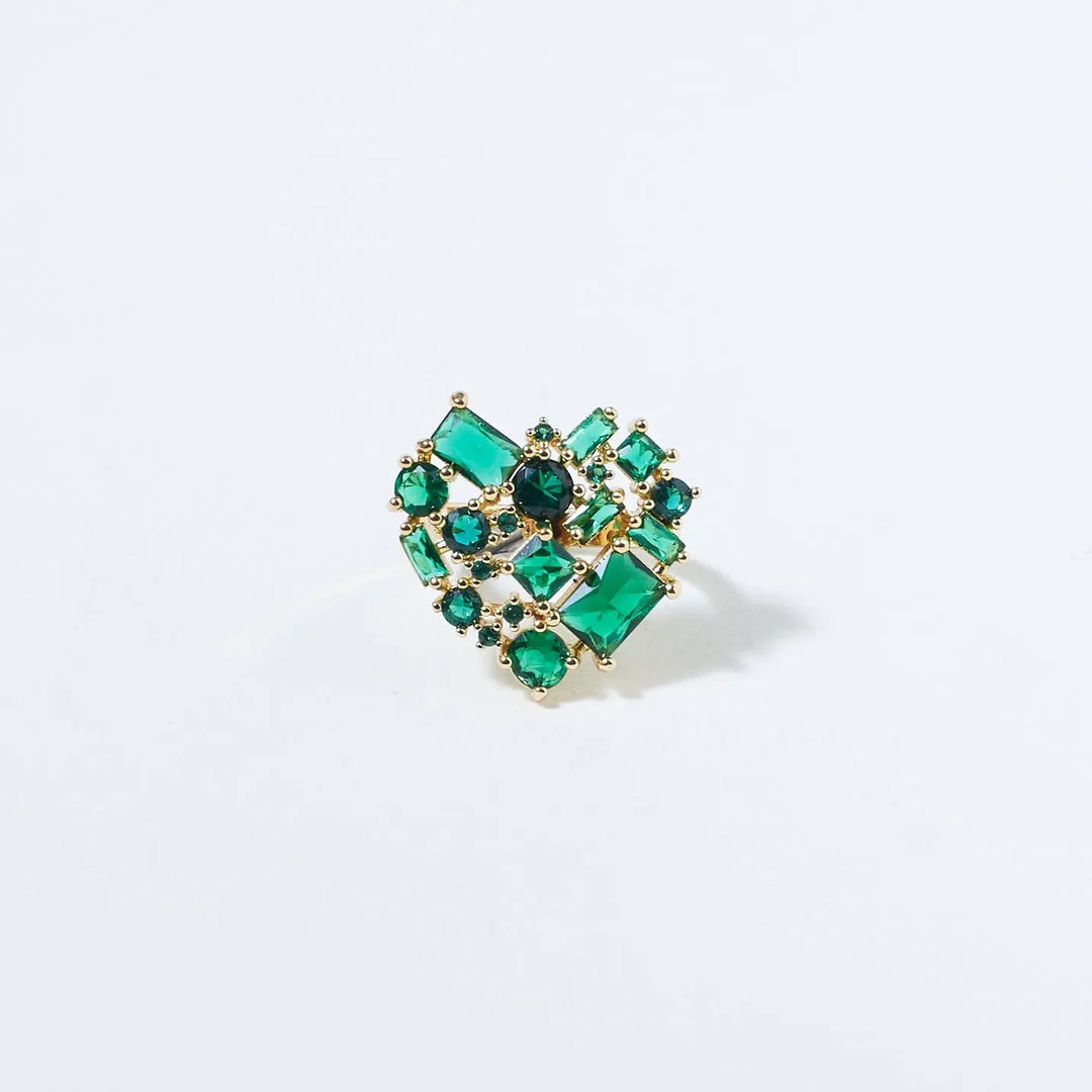 Vibrant Mossy Gem Ring | Salty