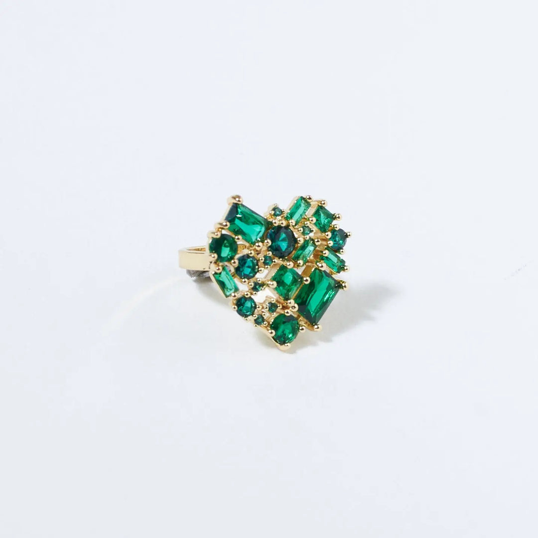 Vibrant Mossy Gem Ring | Salty