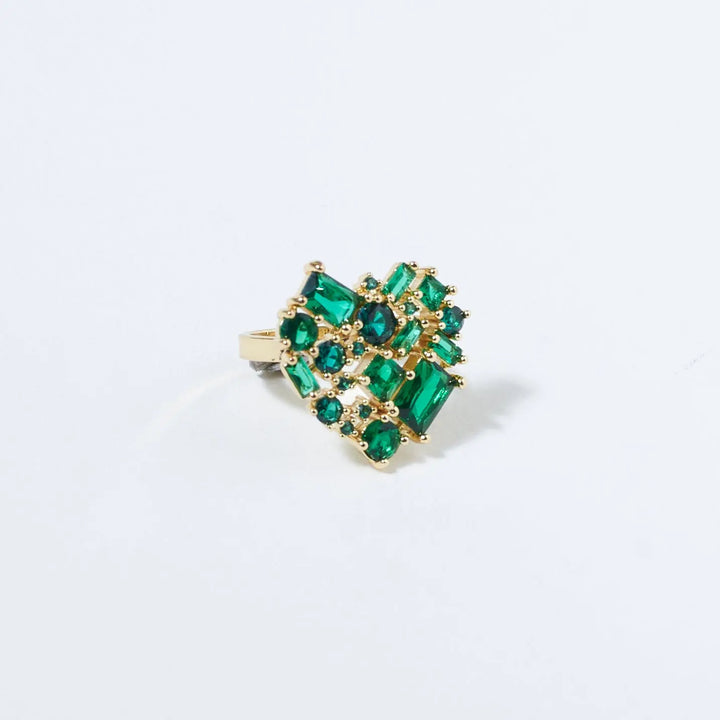Vibrant Mossy Gem Ring | Salty