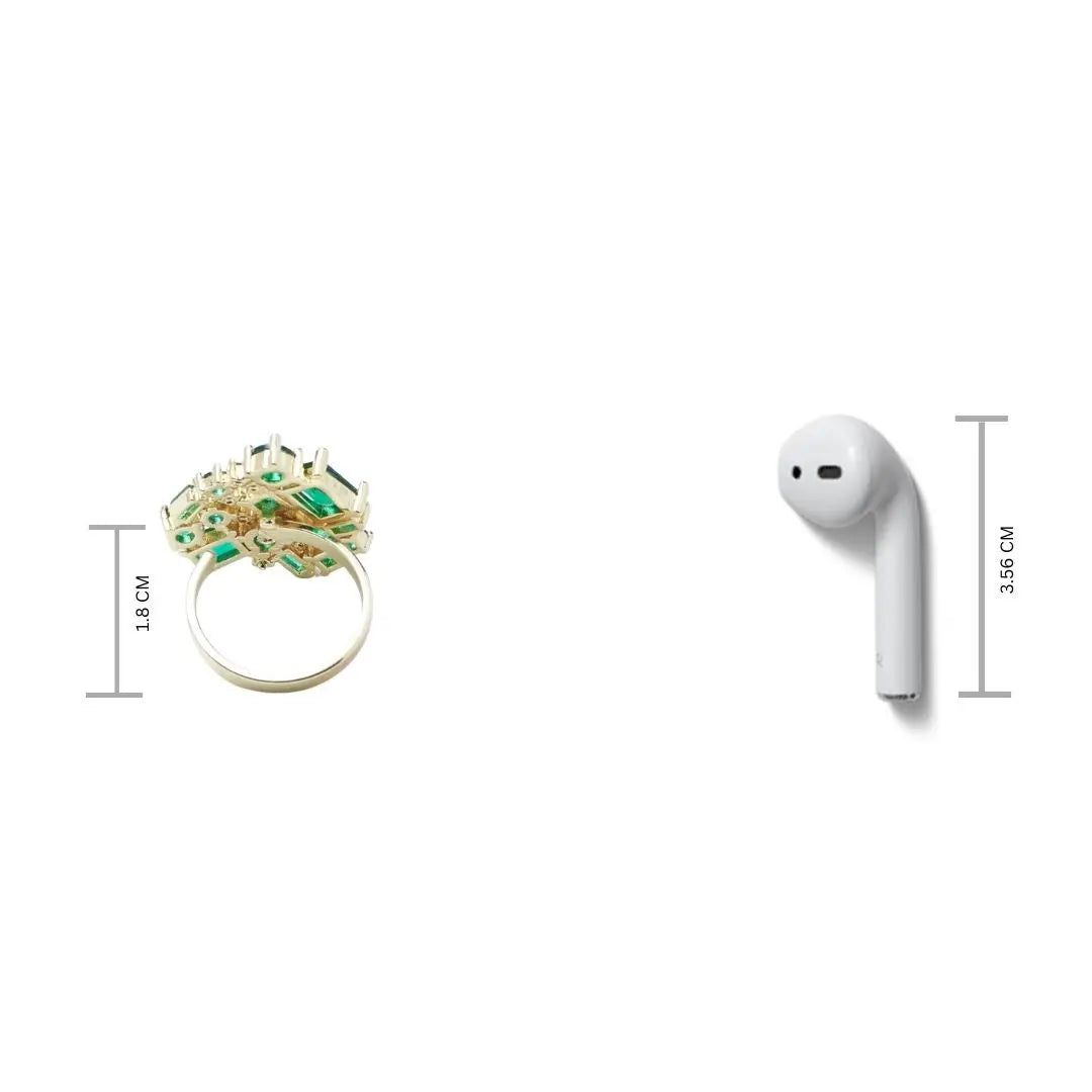 Vibrant Mossy Gem Ring | Salty
