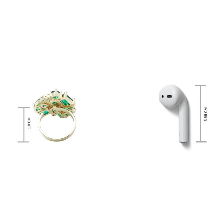 Vibrant Mossy Gem Ring | Salty