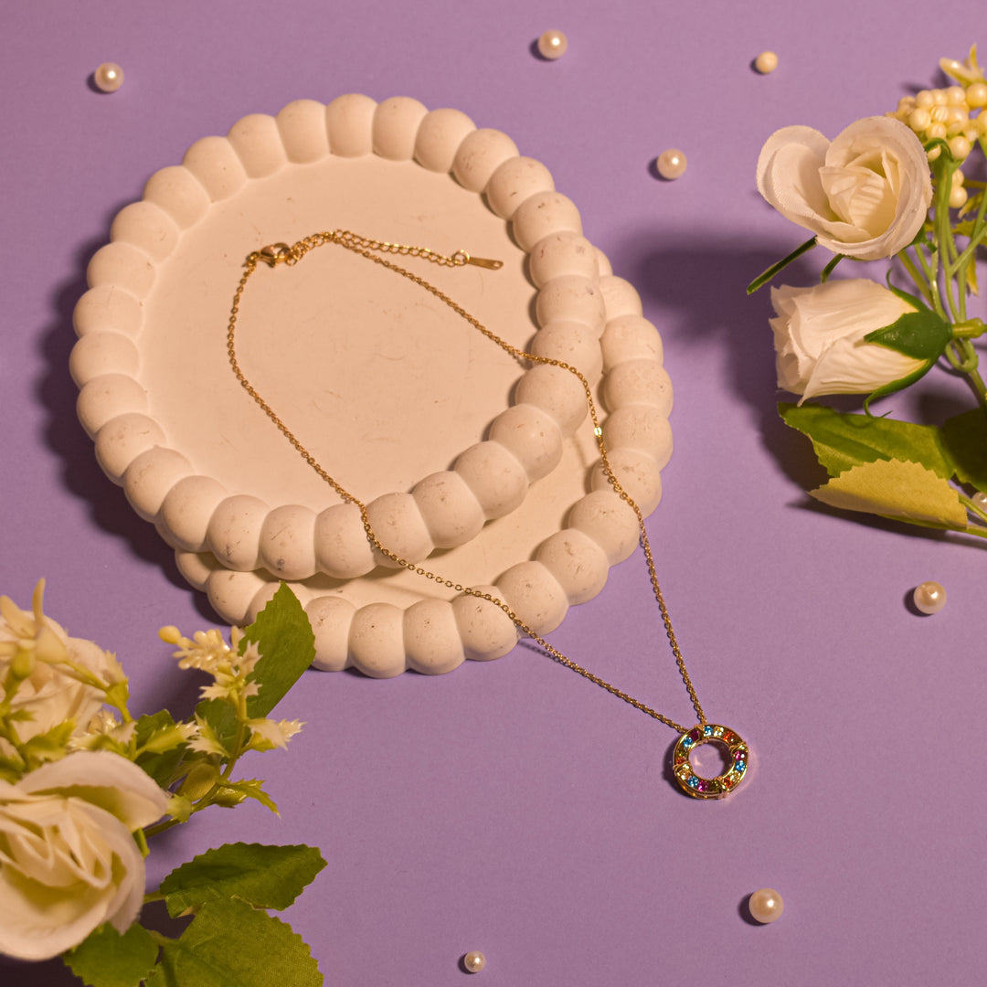 Vibrant Golden Ringlet Necklace