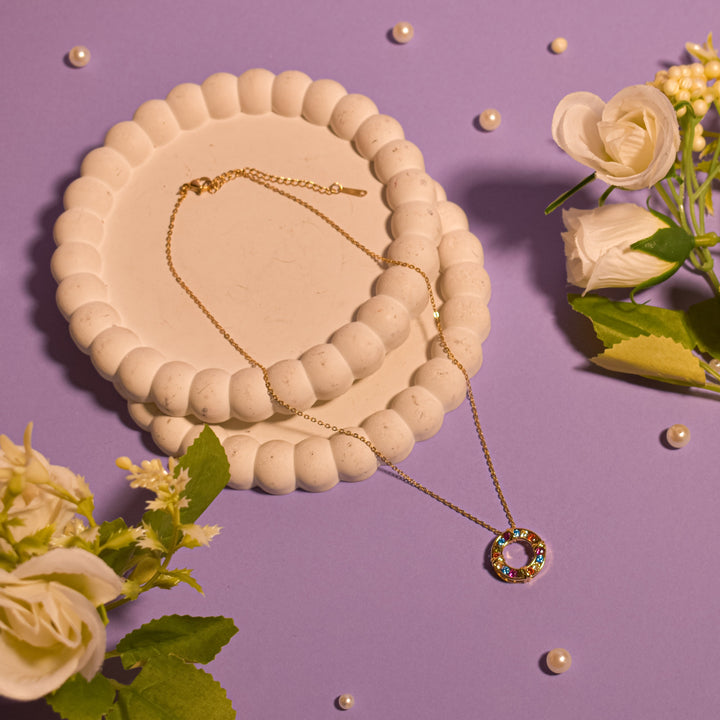 Vibrant Golden Ringlet Necklace