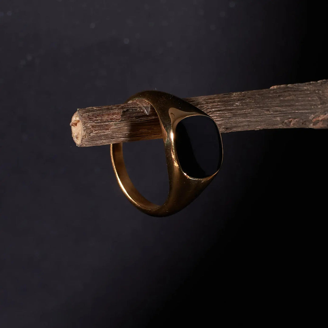 Vintage Punk Golden Ring - Salty Accessories