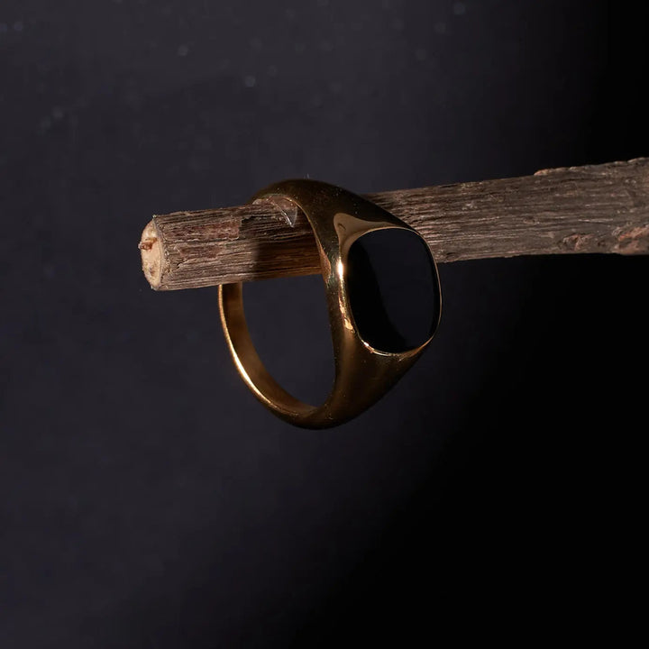 Vintage Punk Golden Ring - Salty Accessories