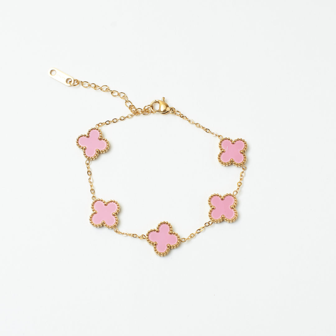 Vintage Alhambra Pink Bracelet Salty
