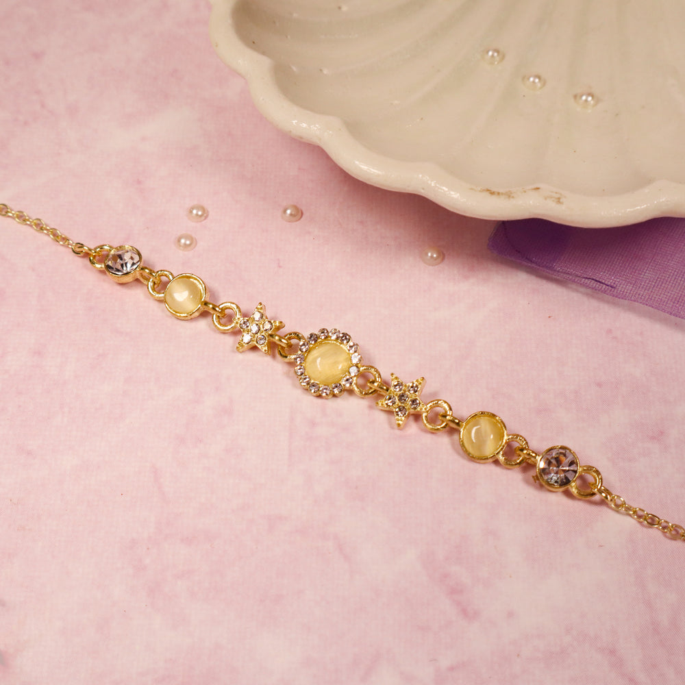 Vintage Citrine Elegance Bracelet Salty