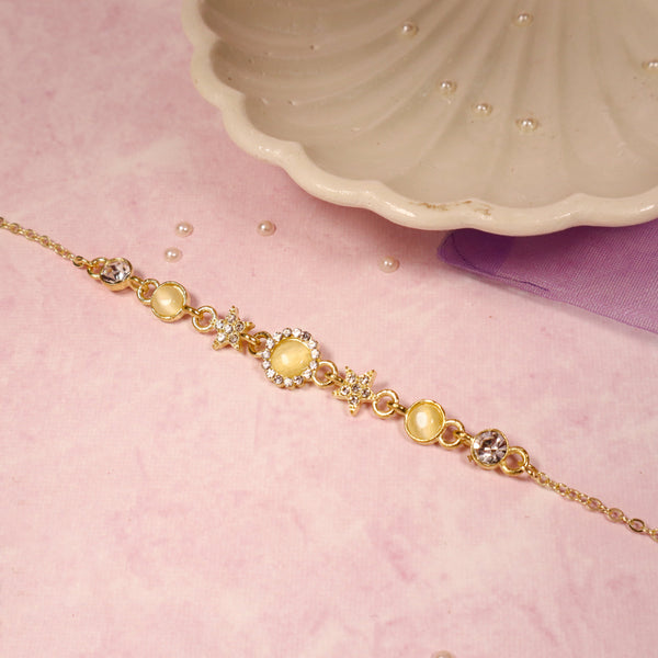 Vintage Citrine Elegance Bracelet