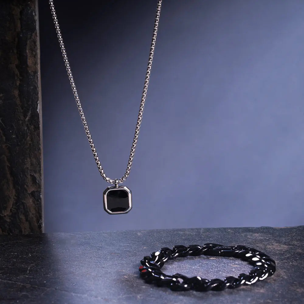 Void Sterling Mens Chain & Bracelet Set | Salty