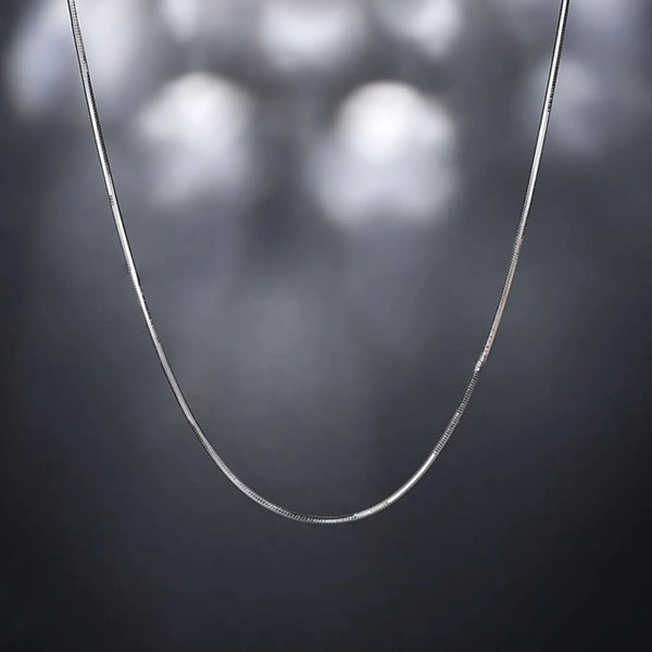 Voss Square Snake Chain Necklace