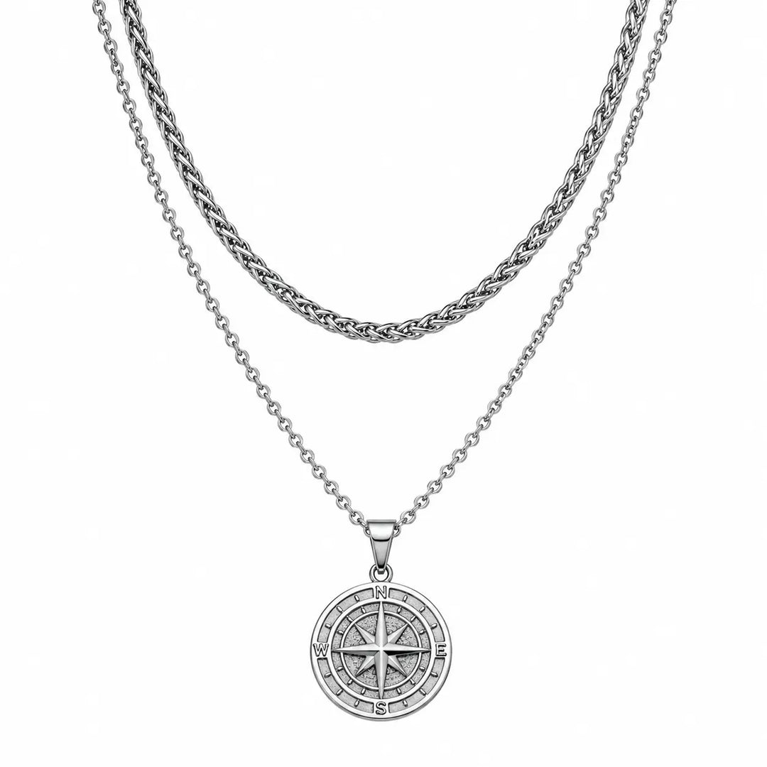 Voyager Compass Pendant Necklace | Salty