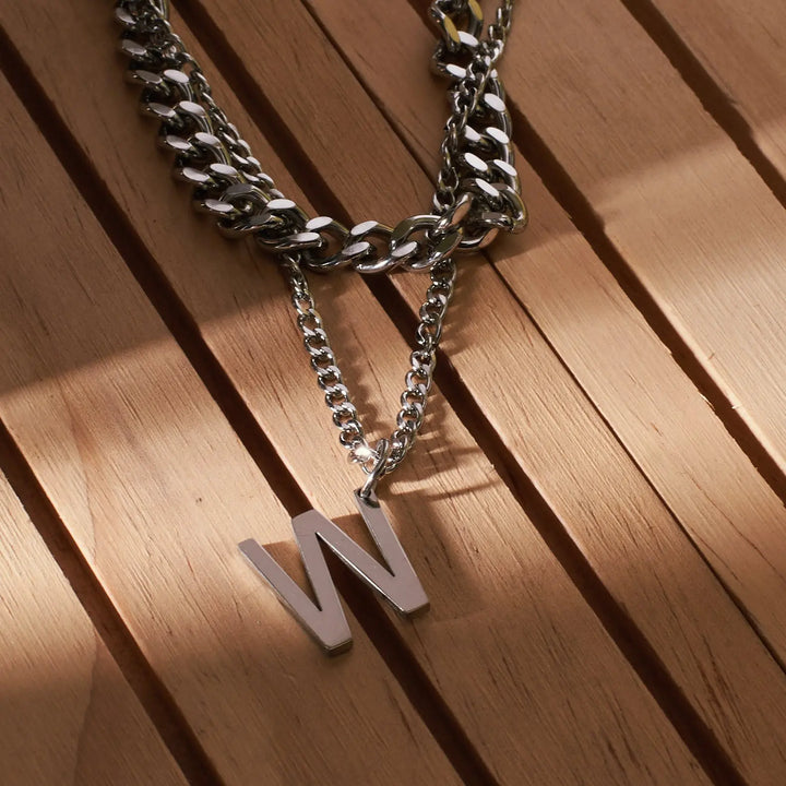W Bold Silver Chain - Salty Accessories