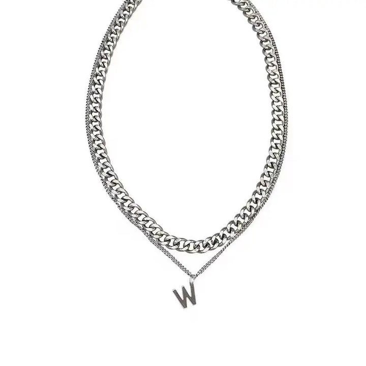 W Bold Silver Chain - Salty Accessories
