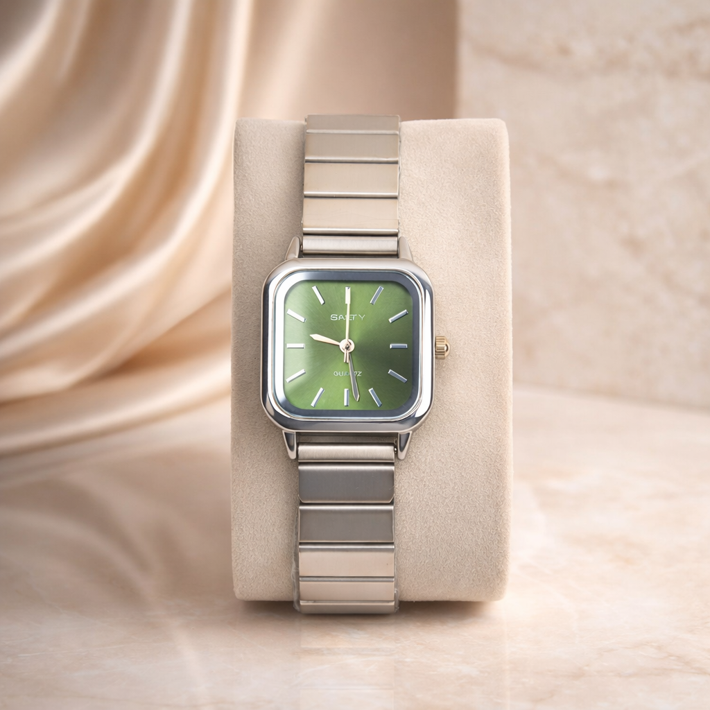 Vintage Green Watch And Bracelet Stack - Salty Accessories