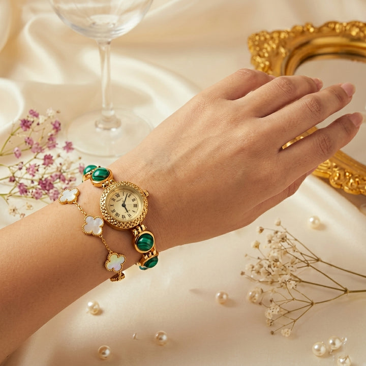 Turquoise Watch Bracelet Stack