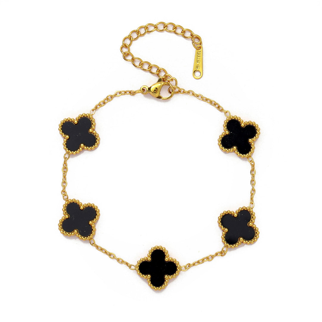 Golden Noir Watch Bracelet Stack | Salty