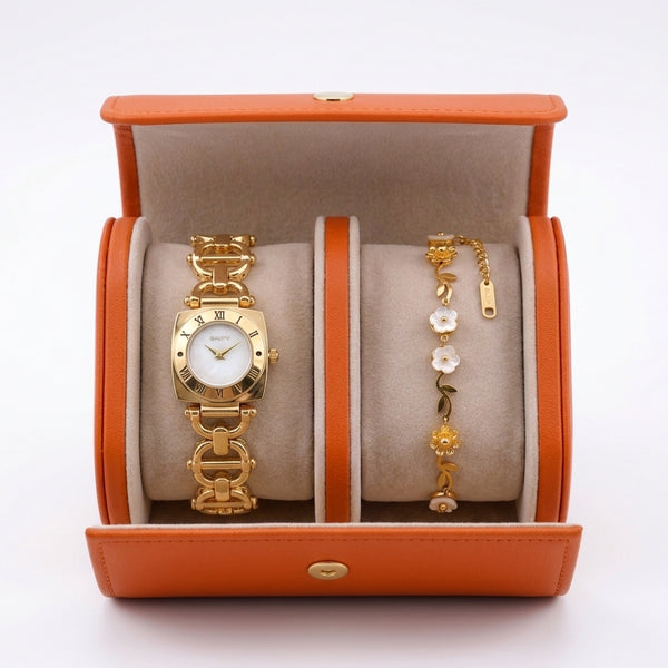 Golden Muse Watch Bracelet Stack