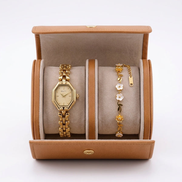 Golden Muse Watch Bracelet Stack