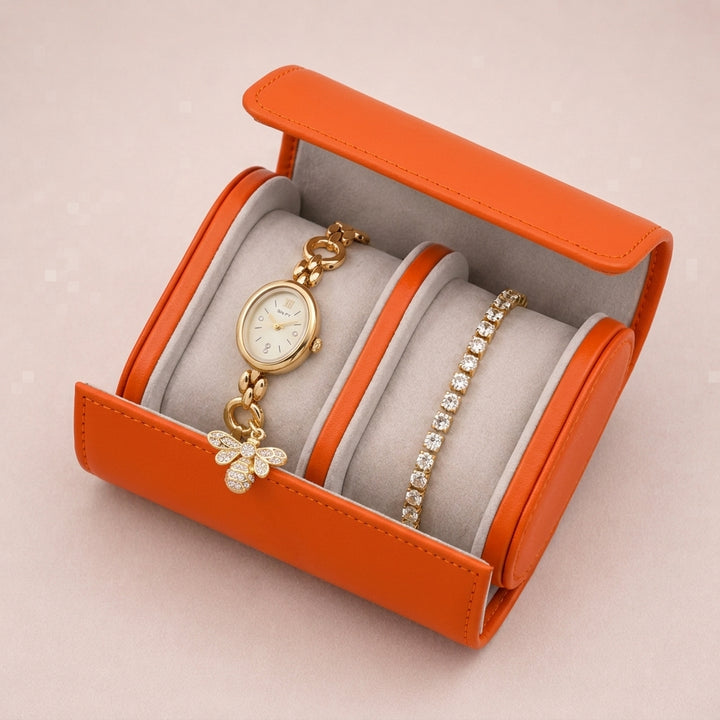 Luxe Shine Watch Bracelet Stack