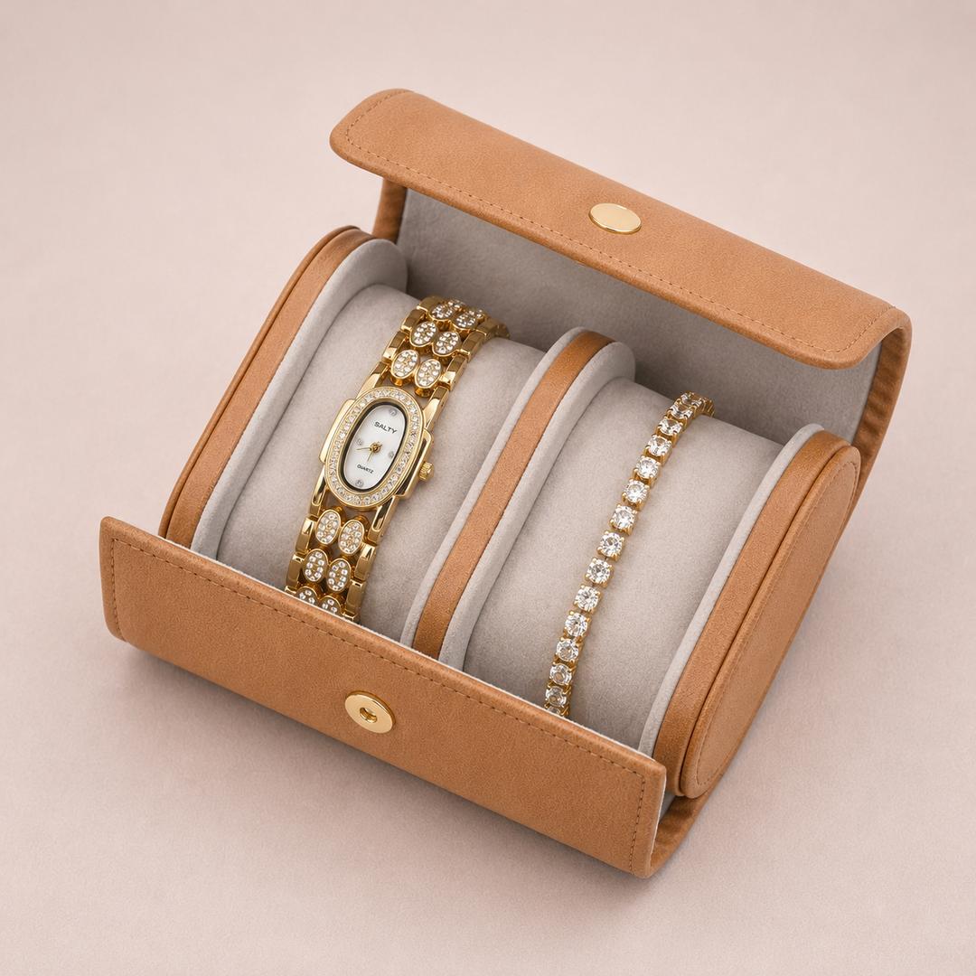 Luxe Shine Watch Bracelet Stack