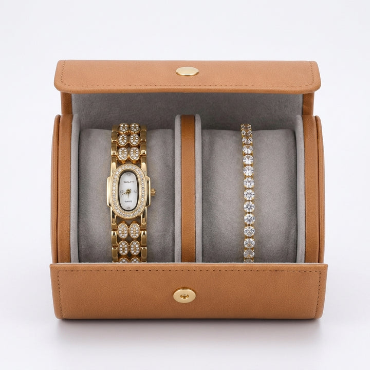 Luxe Shine Watch Bracelet Stack