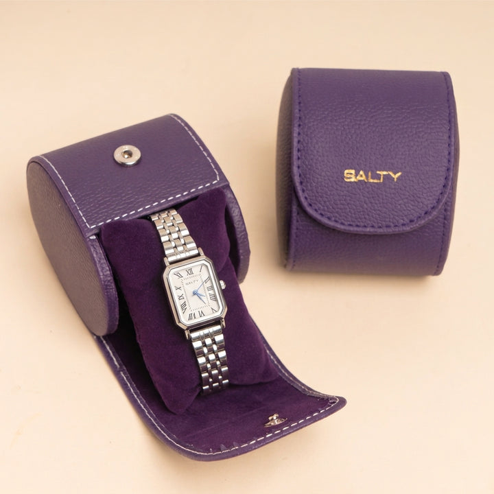 White Dial Silver Quartz Watch for Women