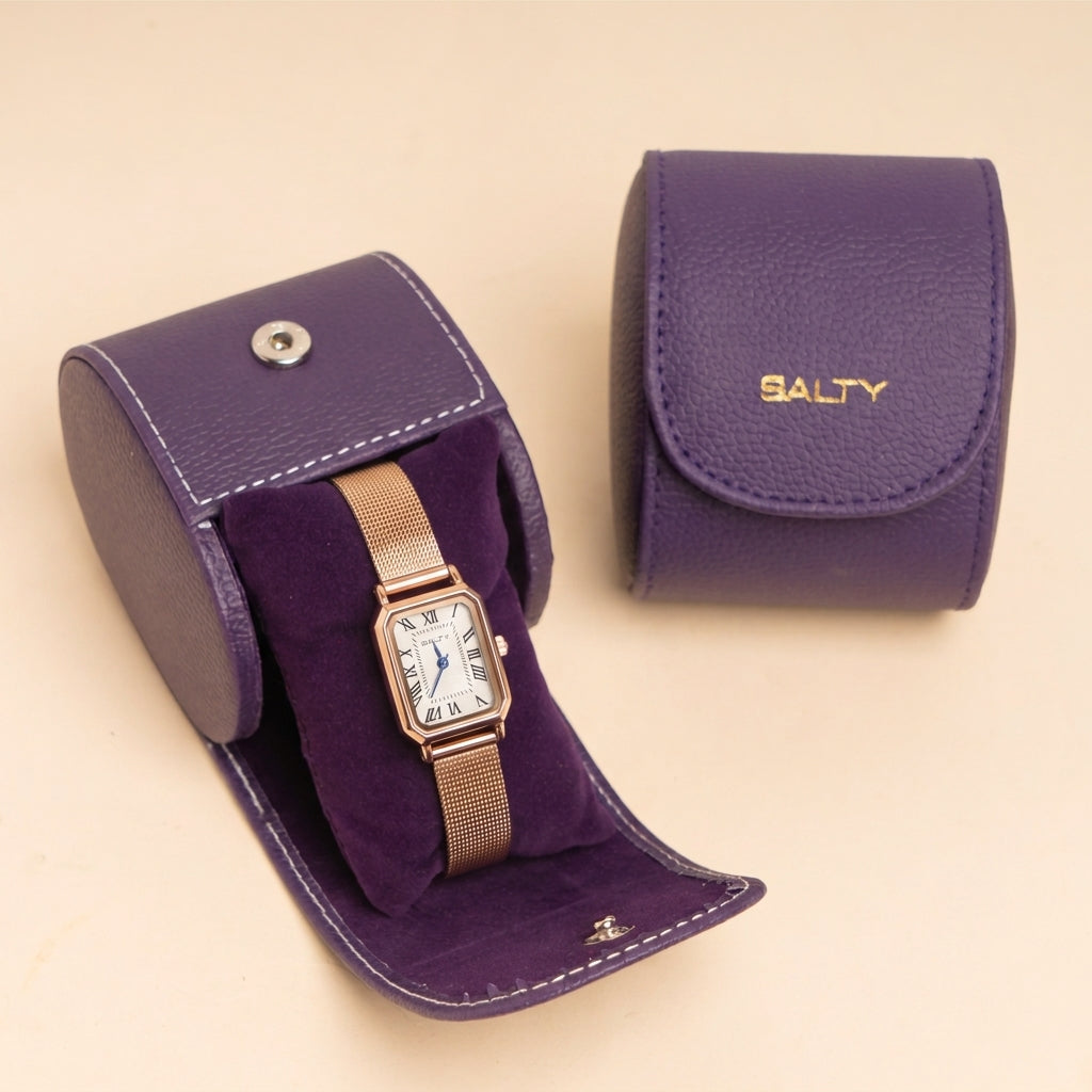 White Dial Royale Rose Gold Analog Watch