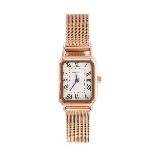 White Dial Royale Rose Gold Analog Watch