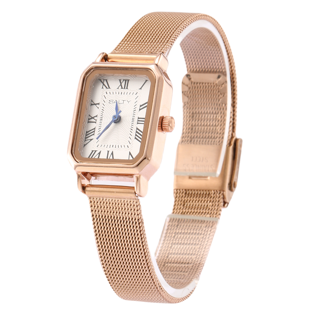 White Dial Royale Rose Gold Analog Watch