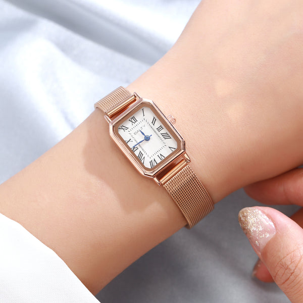 White Dial Royale Rose Gold Analog Watch