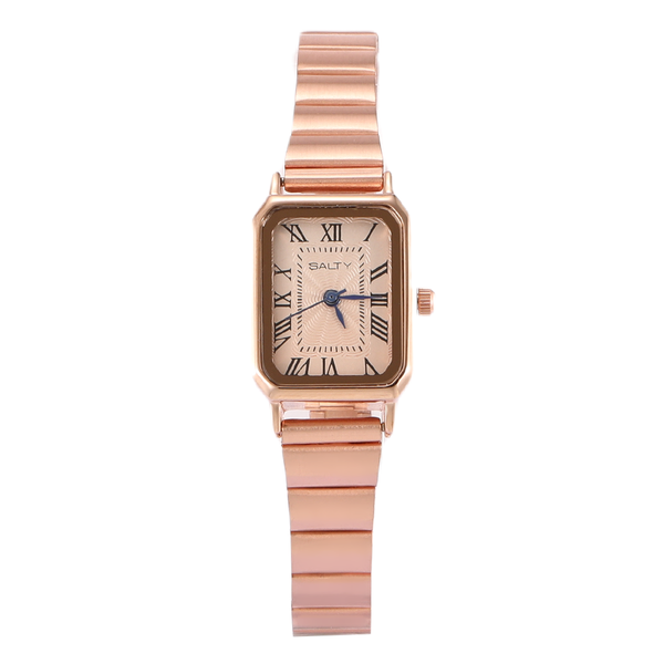 Rose Gold Dial Retro Watch