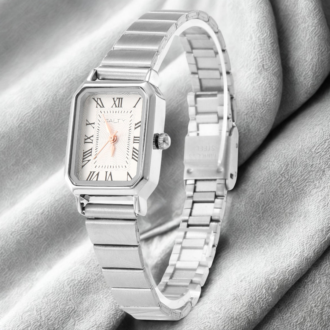 White Dial Retro Water Resistant Watch