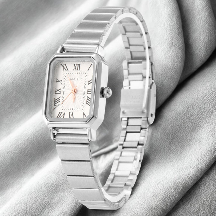 White Dial Retro Water Resistant Watch