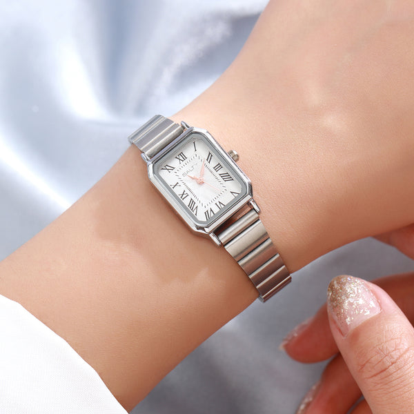 White Dial Retro Water Resistant Watch