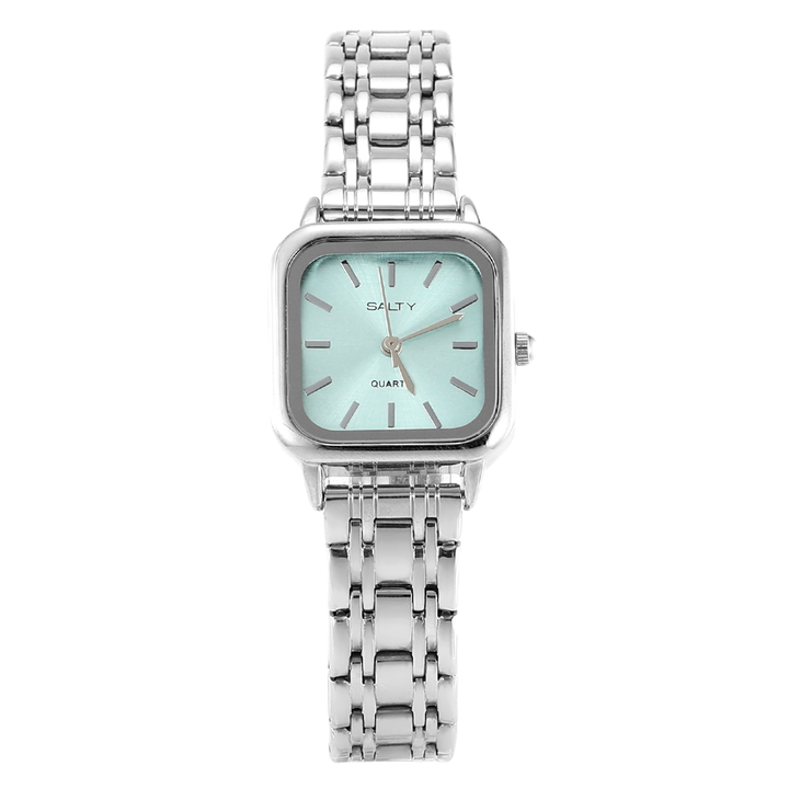 Tiffany Blue Dial Minimal Analog Quartz Watch