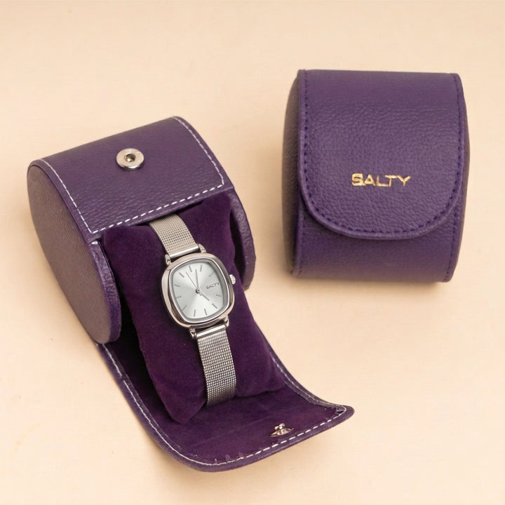 Silken Arc Curvy Dial Designer Watch for Girls