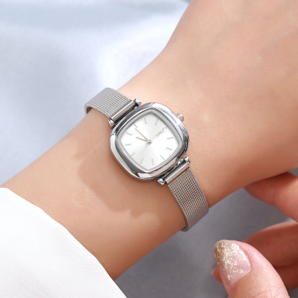 Silken Arc Curvy Dial Designer Watch for Girls