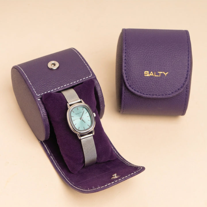 Baby Blue Oval Dial Watch for Women