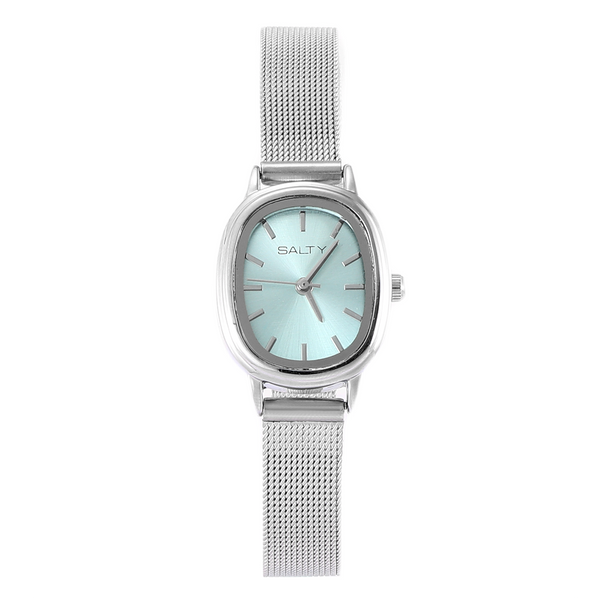Baby Blue Oval Dial Watch for Women
