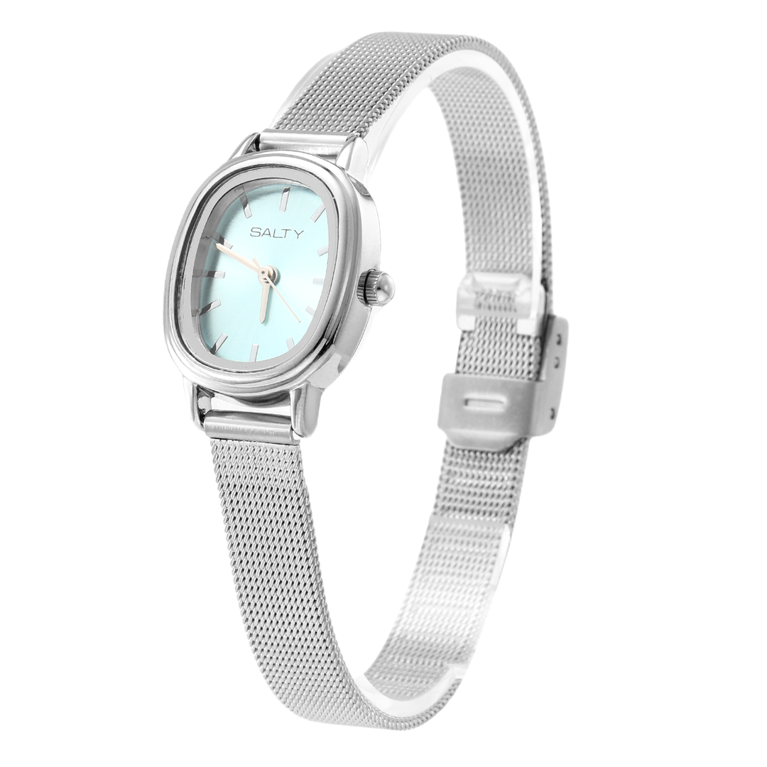 Baby Blue Oval Dial Watch for Women