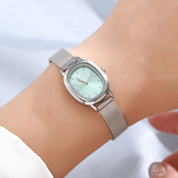 Baby Blue Oval Dial Watch for Women