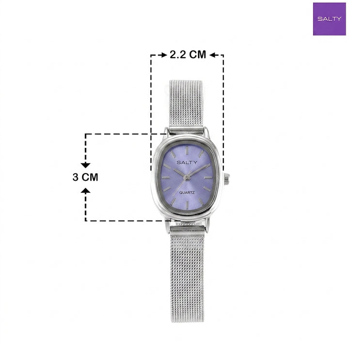 Mauve Dial Timeless Watch - Dark Purple