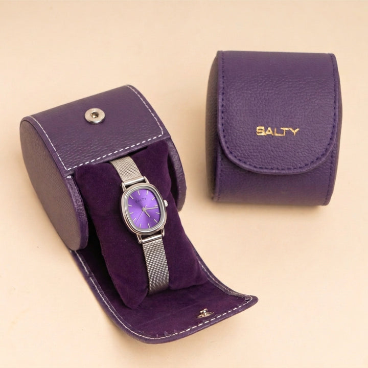 Mauve Dial Timeless Watch - Dark Purple