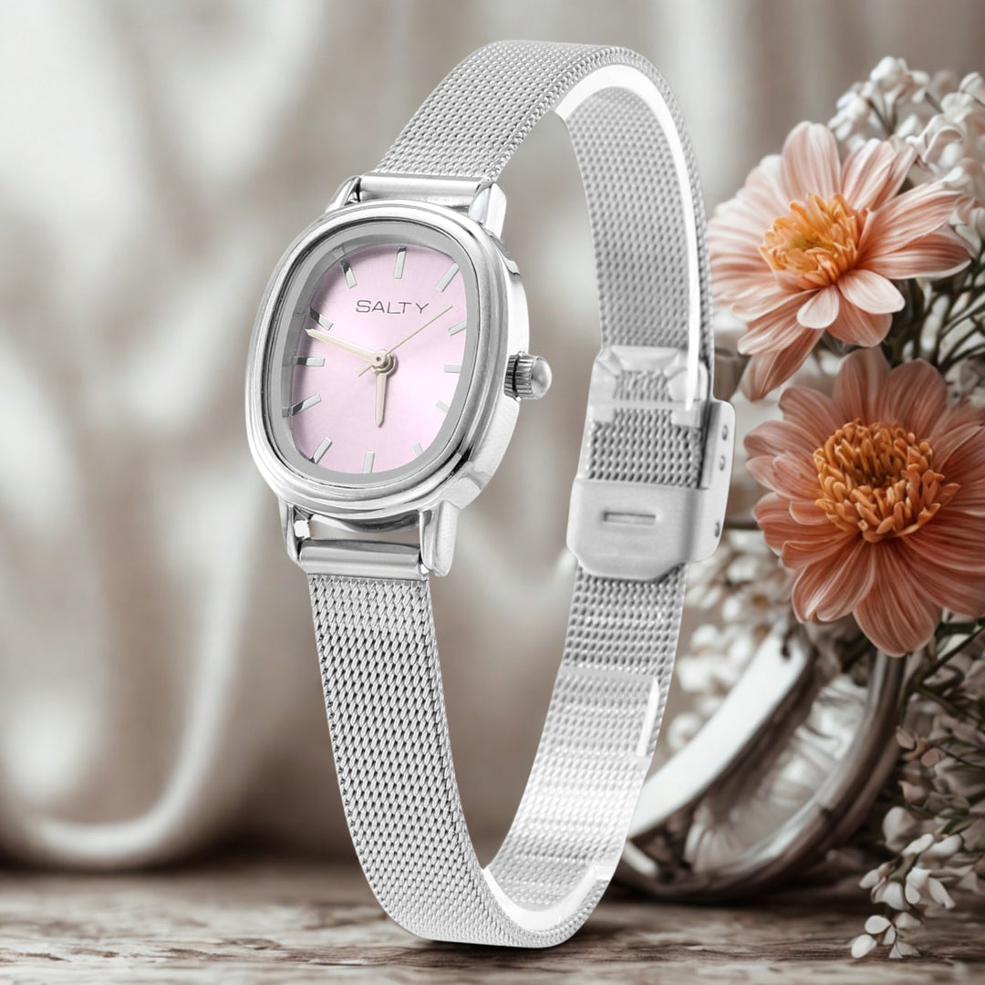 Mauve Dial Timeless Watch