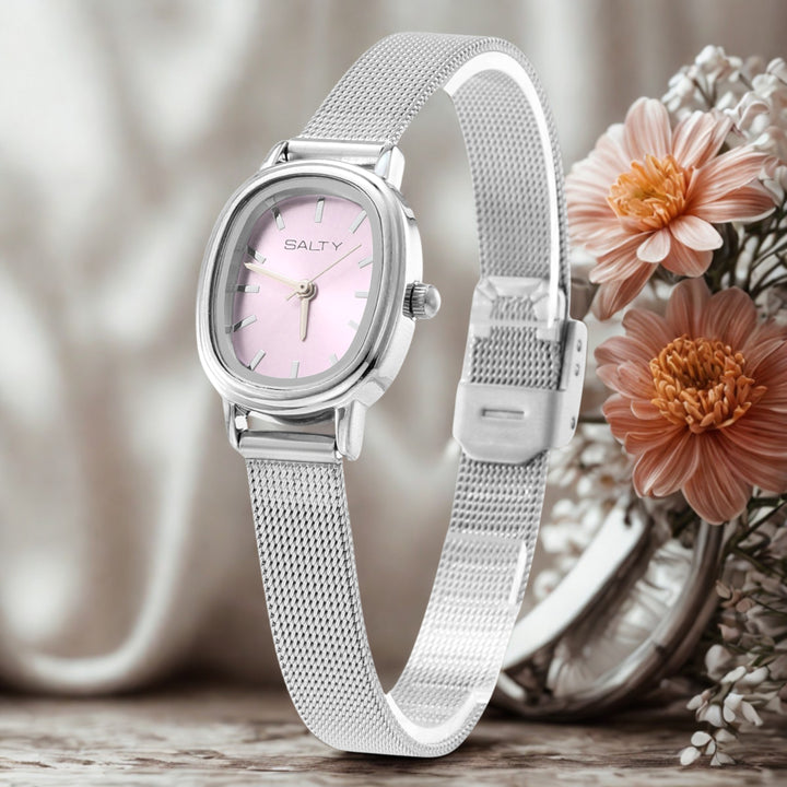 Mauve Dial Timeless Watch